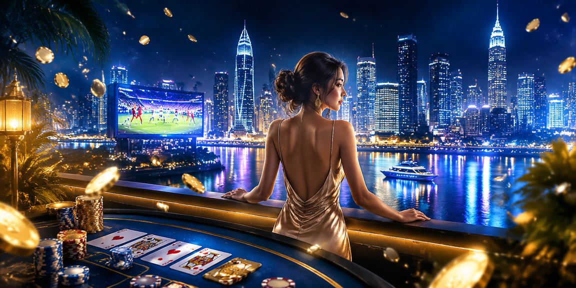 Phòng chơi baccarat trực tuyến tại TP Hồ Chí Minh với ánh sáng neon