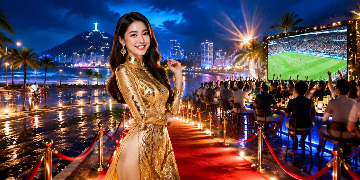 Người dùng Việt Nam tìm hiểu thông tin cá cược bóng đá tại Vũng Tàu với trang phục truyền thống